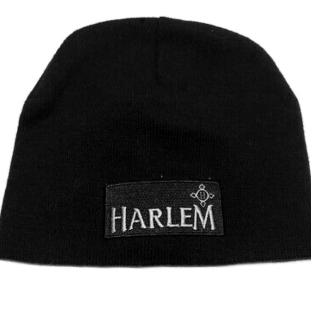 Harlem Kruiden Liqueur Holland Sewn Winter Knit Skull Hat Cap Black Beanie